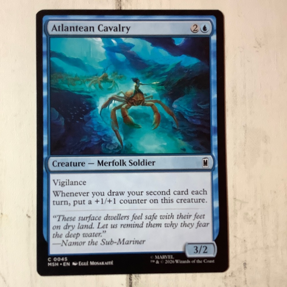 Atlantean Cavalry - 0045 - Marvel Super Heroes MSH - MTG NM/M